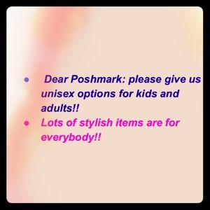 Unisex options please!!